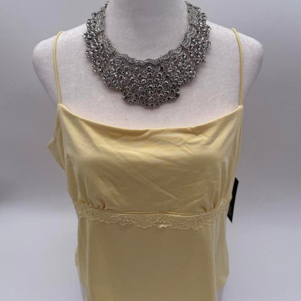 Wild Fable yellow lace cami top Size L